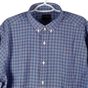UNTUCKit St. Macaire Button Down Shirt Mens 3XL Regular Blue Plaid Cotton NEW